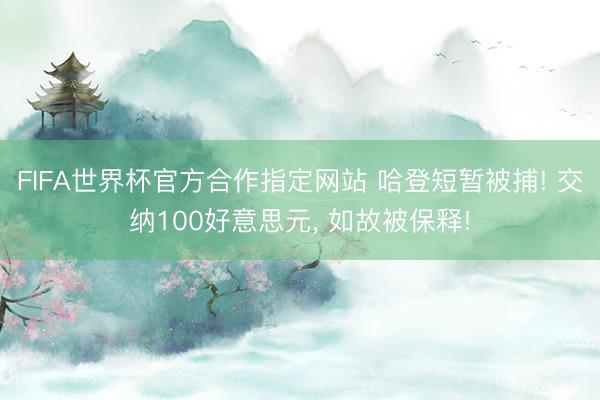FIFA世界杯官方合作指定网站 哈登短暂被捕! 交纳100好意思元， 如故被保释!